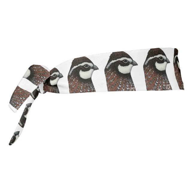 Bobwhite Quail Head Tie Headband (Rotate 270)