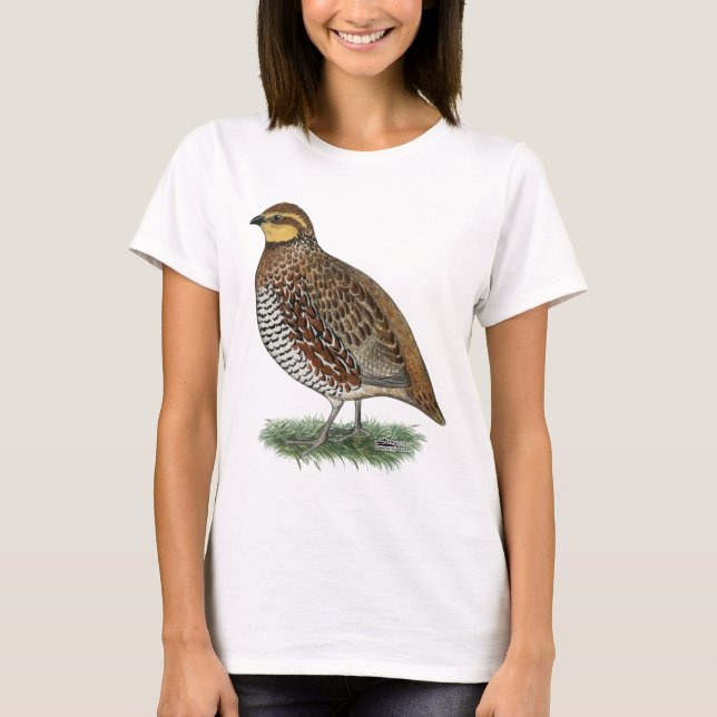 Bobwhite Quail Hen T-Shirt (Front)
