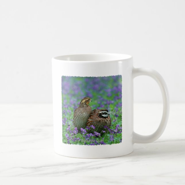 Bobwhite Quail Photography Coffee Mug (Right)