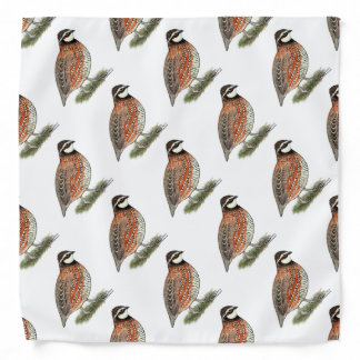 Bobwhite Quail Rooster Bandana