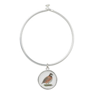 Bobwhite Quail Rooster Bangle Bracelet