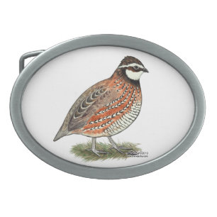 Bobwhite Quail Rooster Belt Buckle