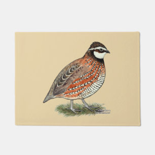 Bobwhite Quail Rooster Doormat