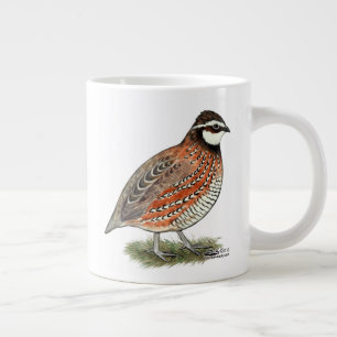 Bobwhite Quail Rooster Giant Coffee Mug