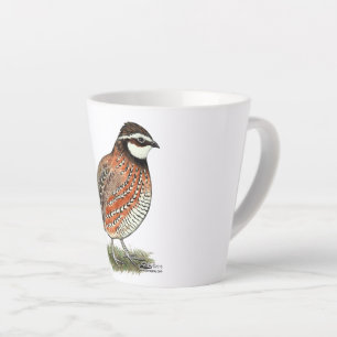 Bobwhite Quail Rooster Latte Mug