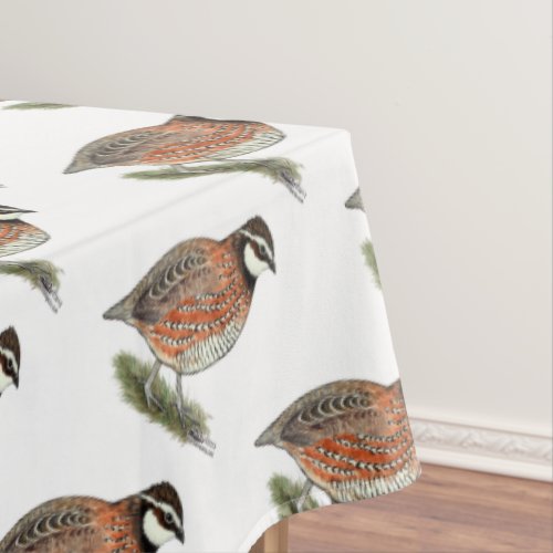 Bobwhite Quail Rooster Tablecloth