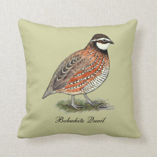 Bobwhite Quail Rooster Throw Pillow