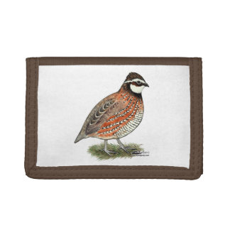 Bobwhite Quail Rooster Trifold Wallet