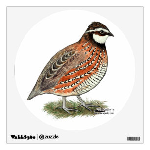 Bobwhite Quail Rooster Wall Decal