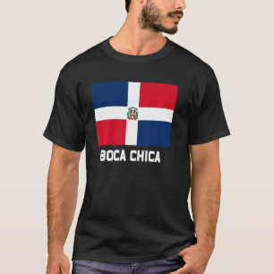 Boca Chica Dominican Republic Flag Emblem Escudo C T-Shirt