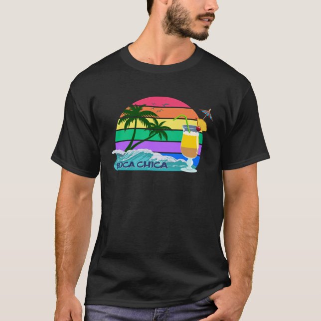 Boca Chica Palms Dominican Republic Caribbean  Sou T-Shirt (Front)