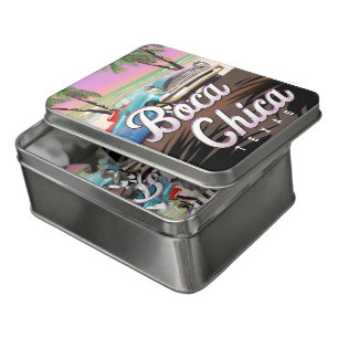 Boca Chica Texas vacation poster Jigsaw Puzzle