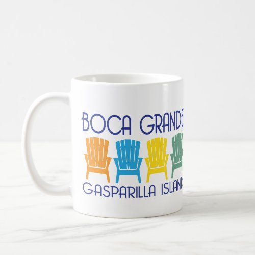 Boca Grande Gasparilla Island Florida beach chairs Coffee Mug