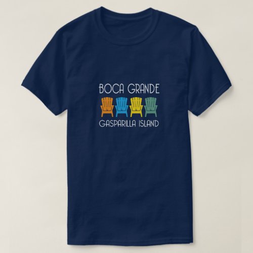 Boca Grande Gasparilla Island Florida beach chairs T_Shirt