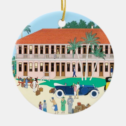 Boca Grande Railroad Depot Ornament