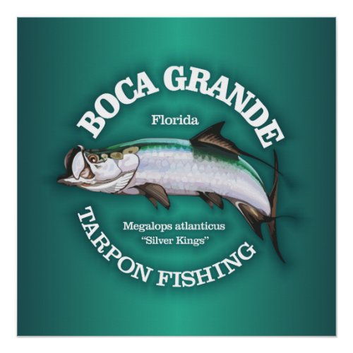 Boca Grande Tarpon Fishing Poster