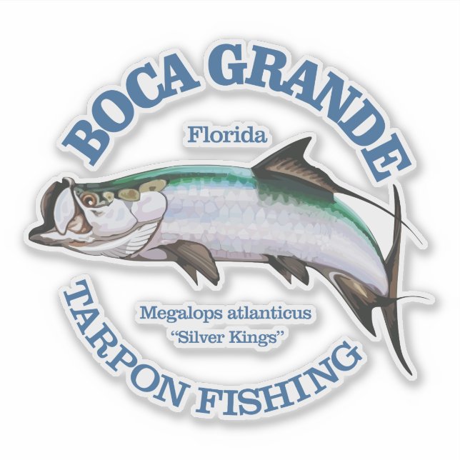 Boca Grande (Tarpon) Sticker (Front)