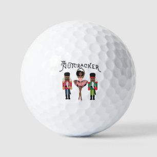 Boca Raton Black Nutcracker Funny Christmas  Golf Balls