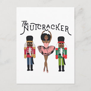 Boca Raton Black Nutcracker Funny Christmas Holiday Postcard