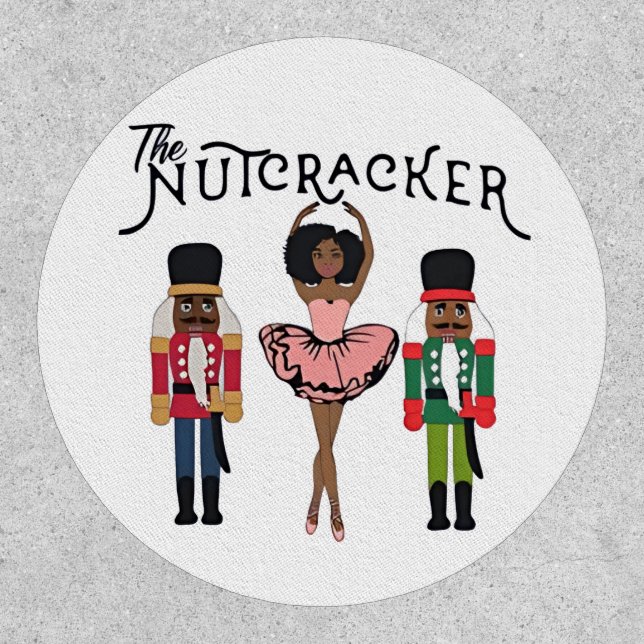 Boca Raton Black Nutcracker Funny Christmas  Patch (Front)