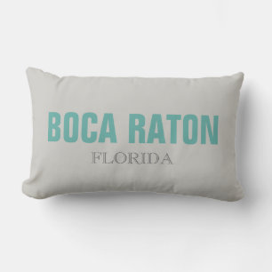 Boca Raton Florida Beach Throw Pillow