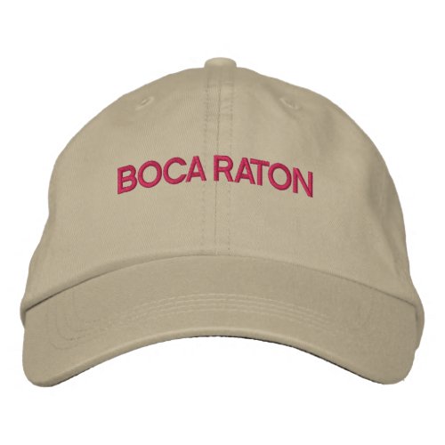 Boca Raton Florida Embroidered Baseball Hat