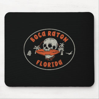 Boca Raton Florida Fl Vintage Surf Beach Front And Mouse Pad