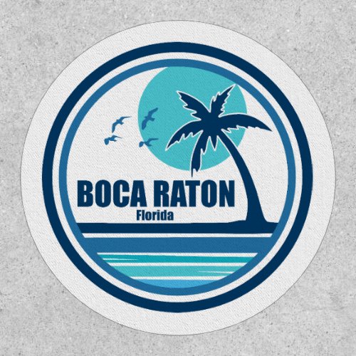 Boca Raton Florida Palm Tree Birds Patch