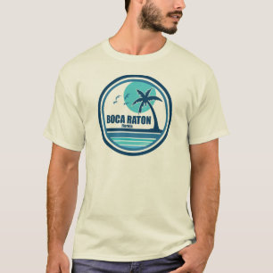 Boca Raton Florida Palm Tree Birds T-Shirt
