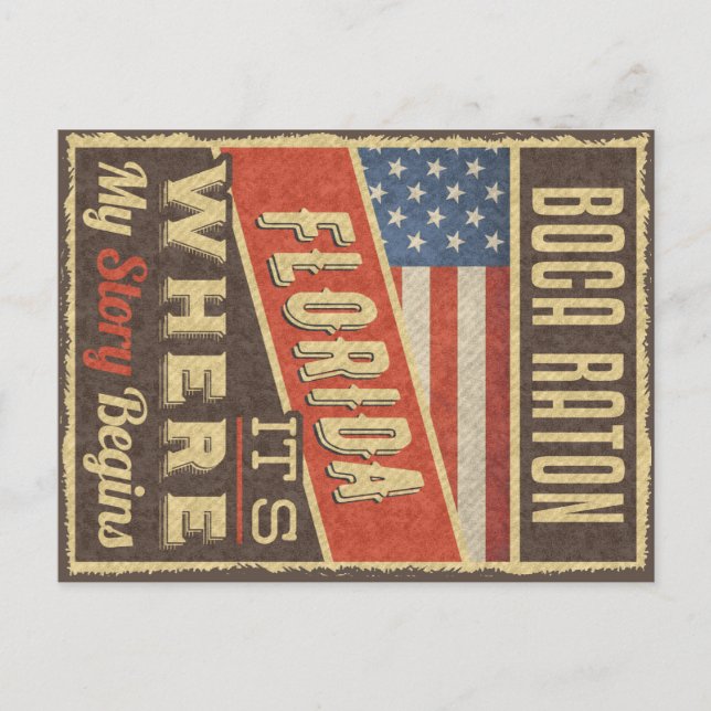 Boca Raton Florida Postcard (Front)