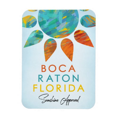 Boca Raton Florida Sunshine Travel Magnet