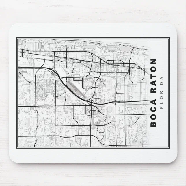 Boca Raton Map Mouse Pad | Zazzle