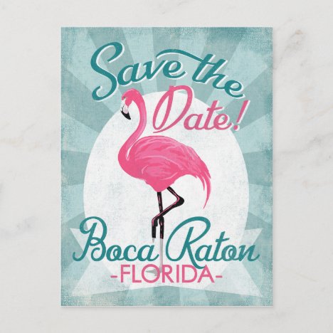 Boca Raton Gifts & T-shirts - Pink Flamingo Retro - Nifty Printables
