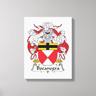 Bocanegra Family Crest Canvas Print