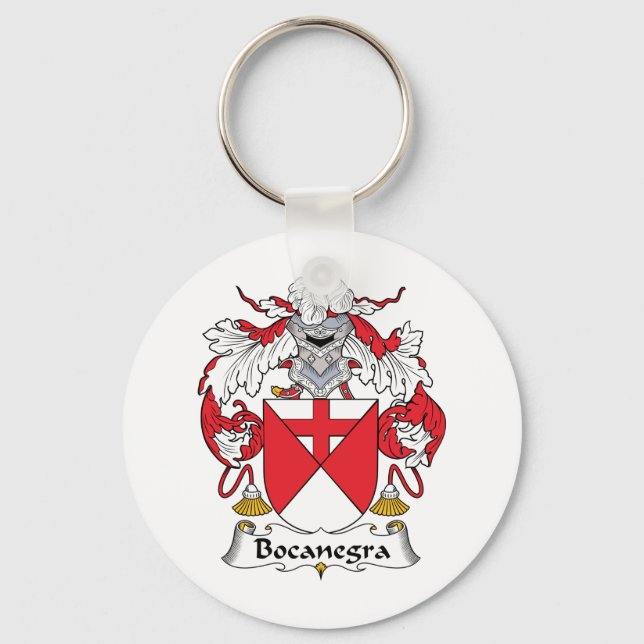 Bocanegra Family Crest Keychain (Front)