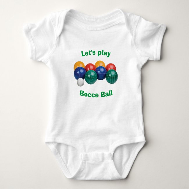 Bocce Ball Baby Bodysuit