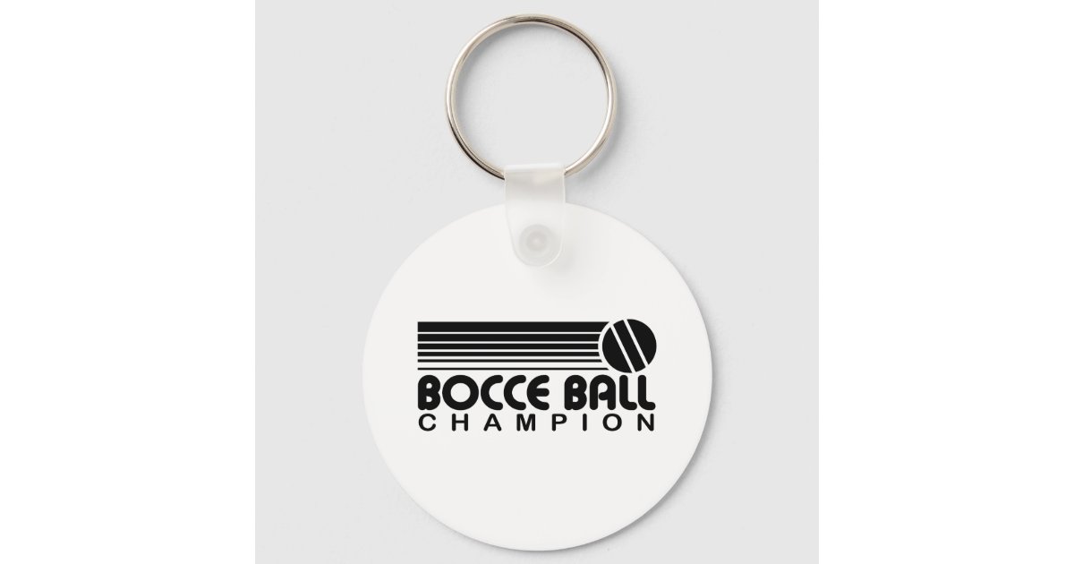Bocce Ball Champion Keychain Zazzle
