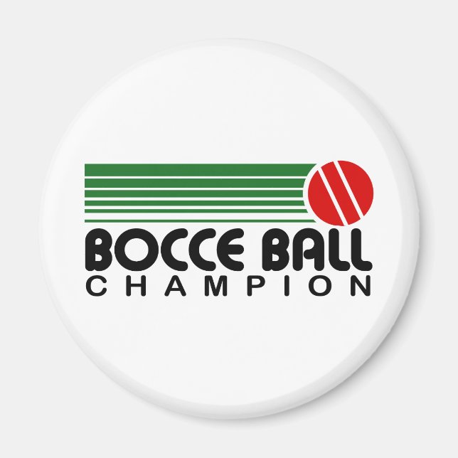 Bocce Ball Champion Magnet (Front)