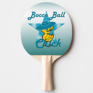 Bocce Ball Chick #7 Ping-Pong Paddle