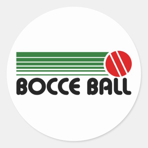 Bocce Ball Classic Round Sticker