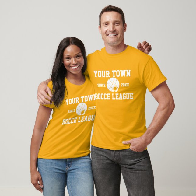 BOCCE BALL Customizable Team T-shirt (Unisex)