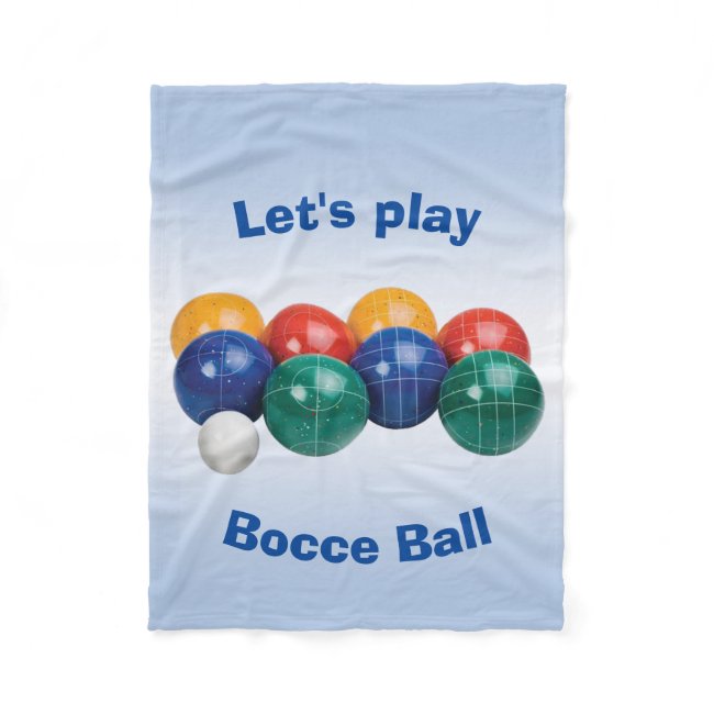 Bocce Ball Fleece Blanket