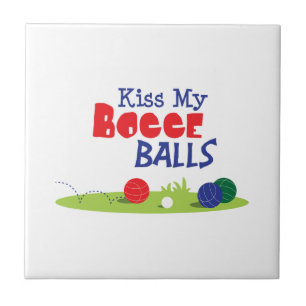 Bocce Ball Game Ceramic Tile