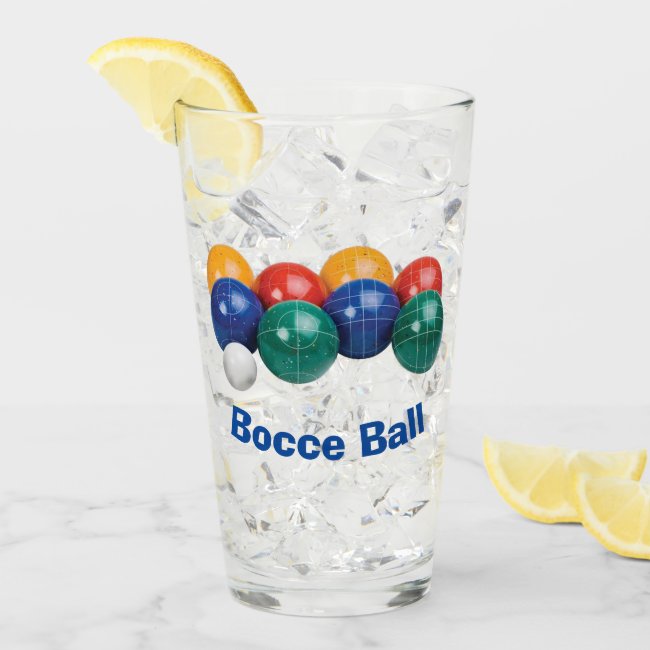Bocce Ball Glass Tumbler