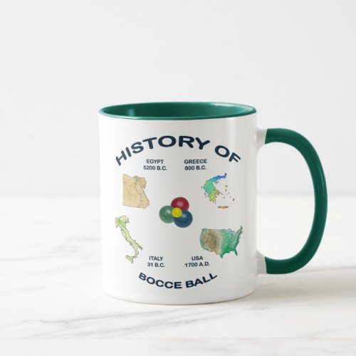Bocce Ball History Mug