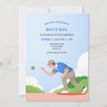 Bocce Ball Invitation by PixiePrints at Zazzle