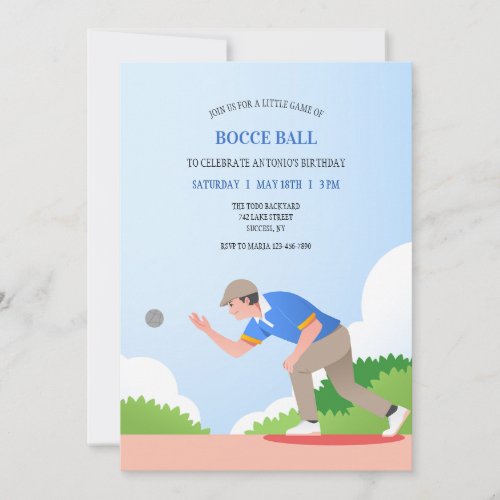 Bocce Ball Invitation