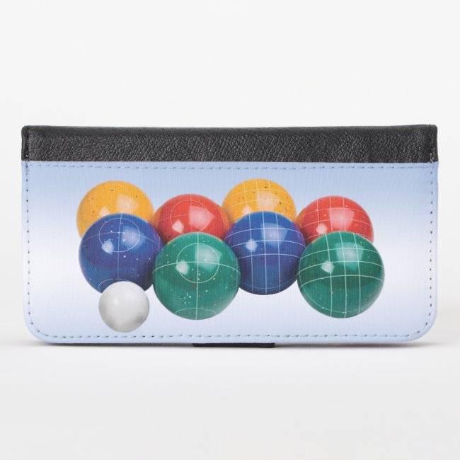 Bocce Ball iPhone X Wallet Case