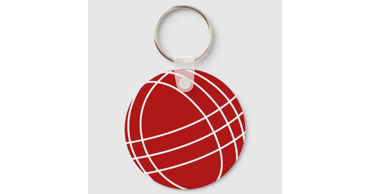 Bocce ball keychain Zazzle