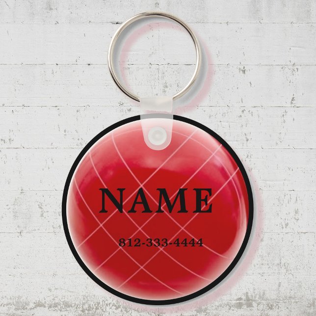 Bocce Ball Keychain Bag Tag Backpack ID (Creator Uploaded)